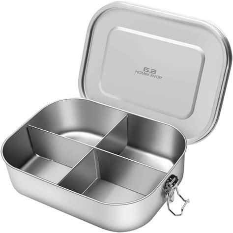 amazon metal lunch box|steel lunch box 4 containers.